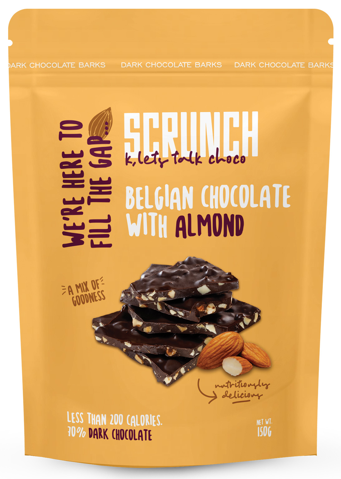 Belgian Dark Chocolate Barks with Almond 19 slide