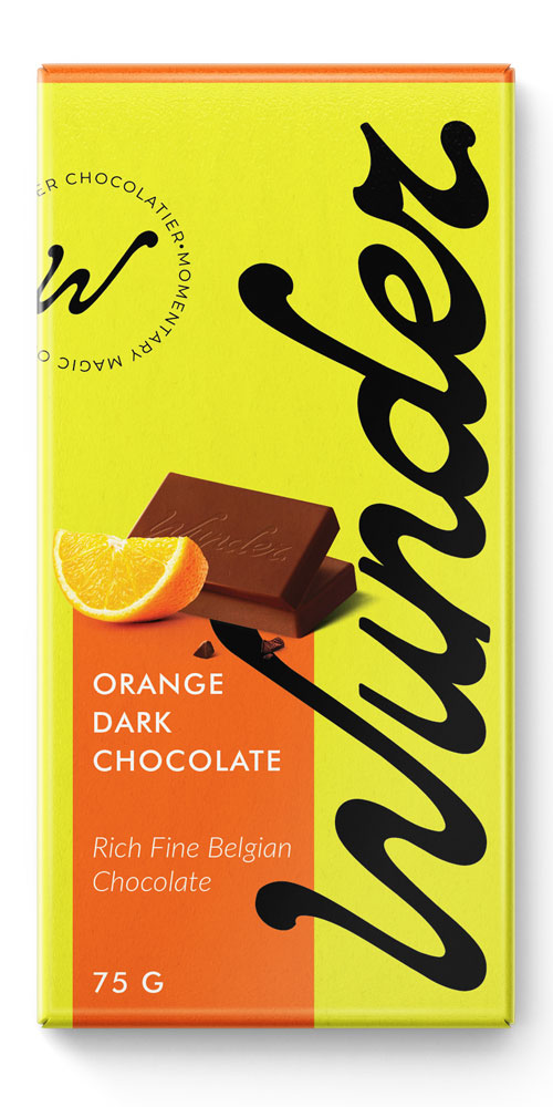 Wunder - Belgian Dark 70% chocolate with orange 221 slide