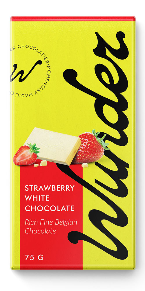 Wunder - Belgian White chocolate with strawberry